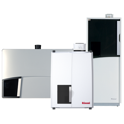 Rinnai condensing boiler water heating